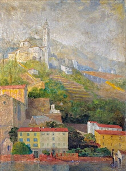 Háry Gyula (1864-1946): Morcote látképe