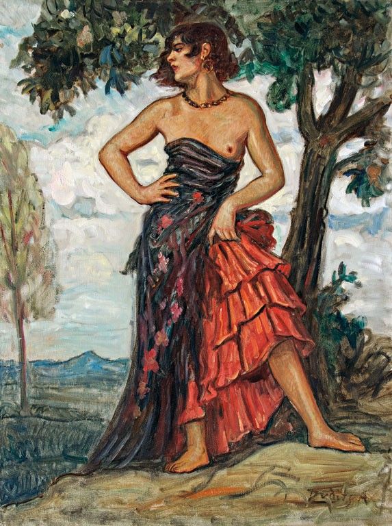 Dudits Andor (1866-1944): Spanyol táncosnő