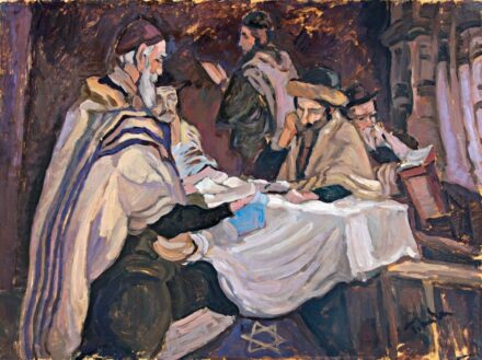 Tibor Ernő (1885-1945): Talmud olvasók