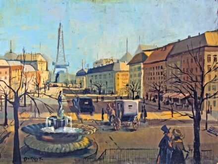 Duray Tibor (1912-1988): Párizsi utcarészlet