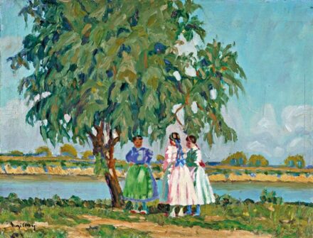 Nyilasy Sándor (1873-1934): Lányok a folyóparton