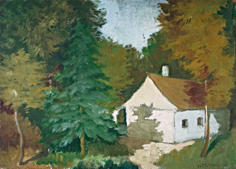 Herman Lipót (1884-1972): Erdei házikó, 1908