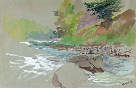 Mednyánszky László báró (1852-1919): Vízpart