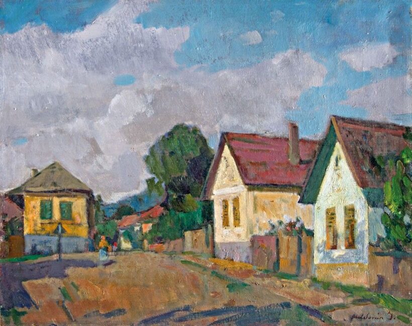 Moldován István (1911-2000): Falusi utcarészlet