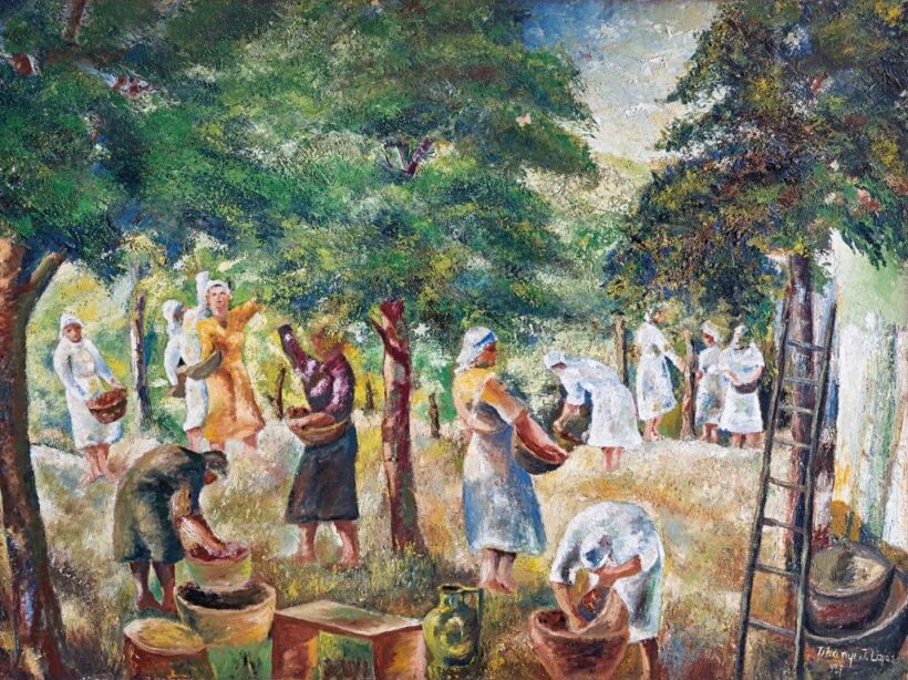 Tihanyi János Lajos (1892-1957): Szüretelők, 1937
