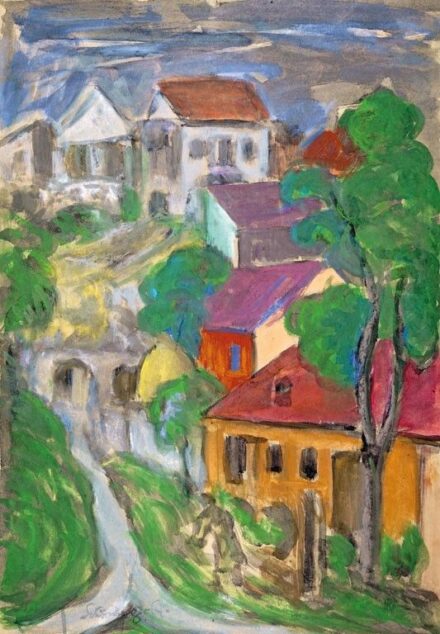 Schönberger Armand (1885-1974): Városrészlet