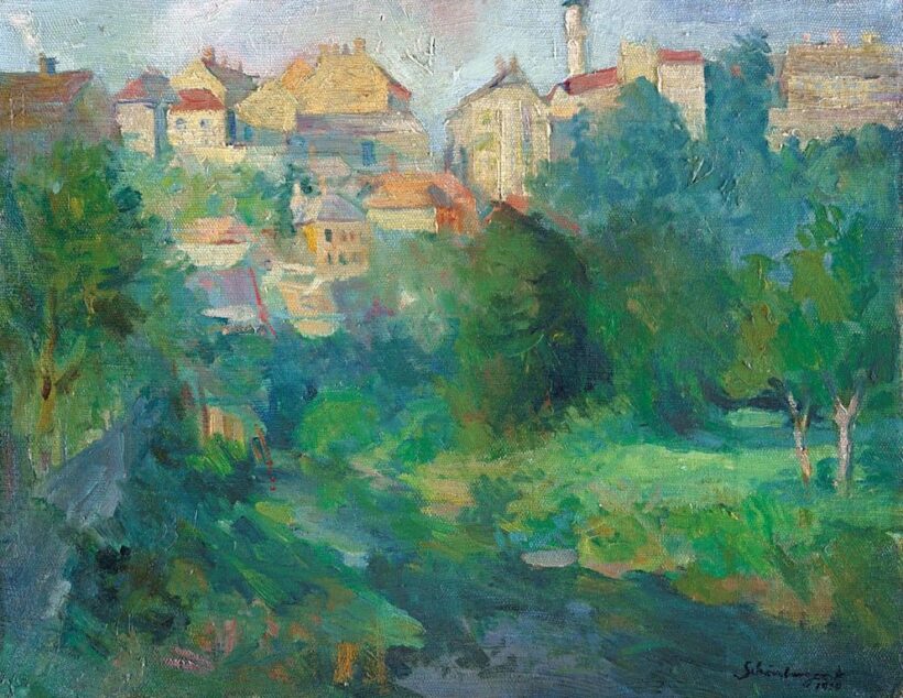 Schönberger Armand (1885-1974): Budai részlet, 1920