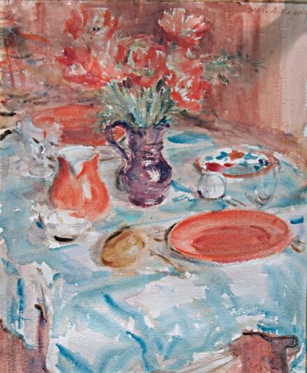 Diósy Antal (1895-1977): Asztali csendélet, 1951