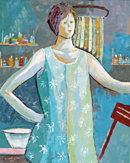 Gyenes Gitta (1888-1960): Fiatalasszony, 1958