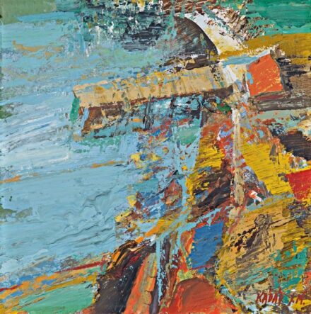 Kádár János Miklós (1939-): Stég a Balaton parton