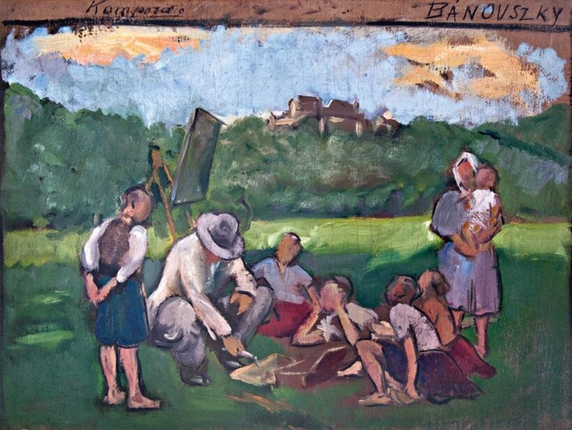 Bánovszky Miklós (1895-1995): A festő gyerekekkel
