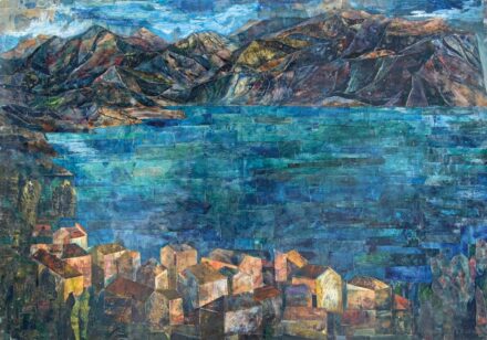 Bencze László (1907-1992): "Észak - olaszországi táj", 1964