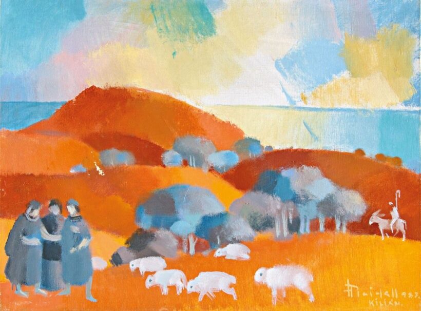 Pleidell János (1915-2007): "Csopaki vörösföld", 1983