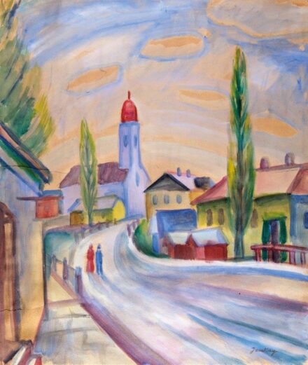 Jankay Tibor (1899-1994): Falurészlet