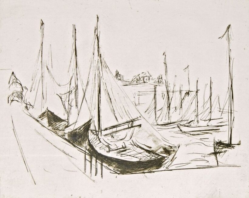 Czóbel Béla (1883-1976): Vitorlások