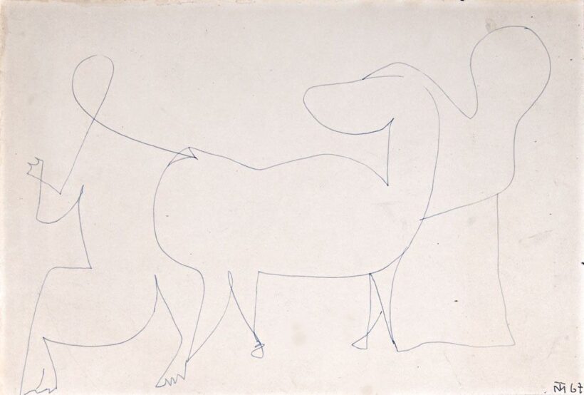Tóth Menyhért (1904-1980): Ló és lovas, 1967