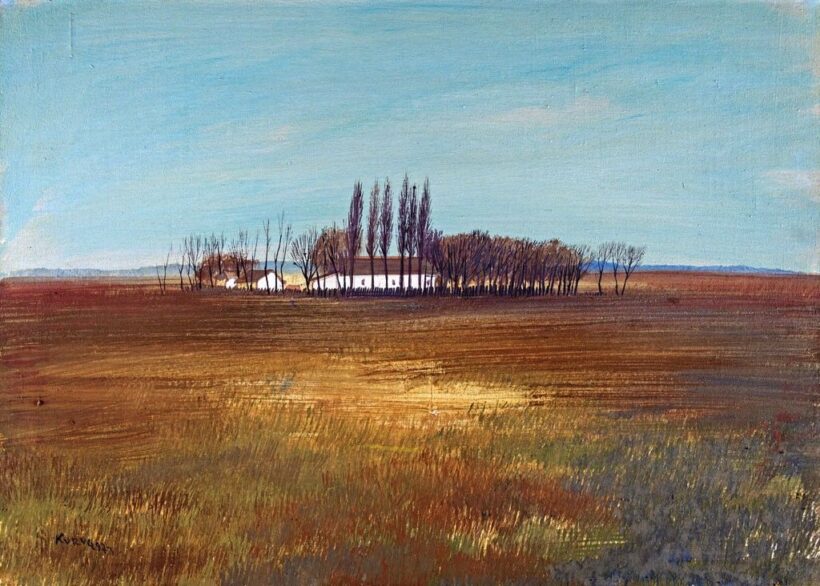 Kurucz D. István (1914-1996): Tanyasi táj, 1973