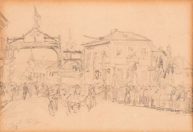 Jantyik Mátyás: Városi ünnepség (1887) 