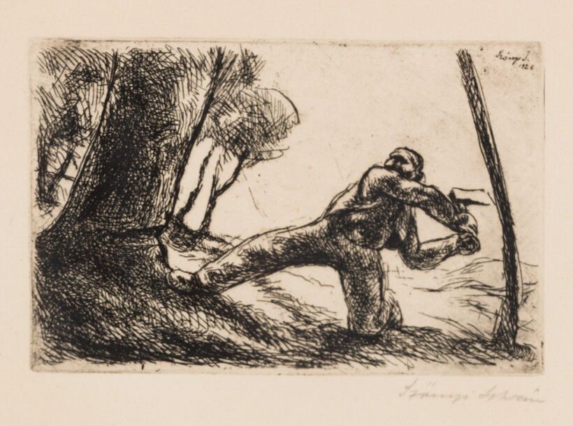 Szőnyi István: Favágó (1926) 