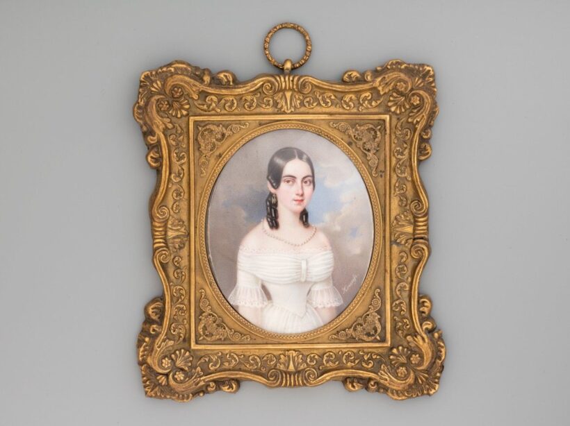 Biedermeier miniatűr 