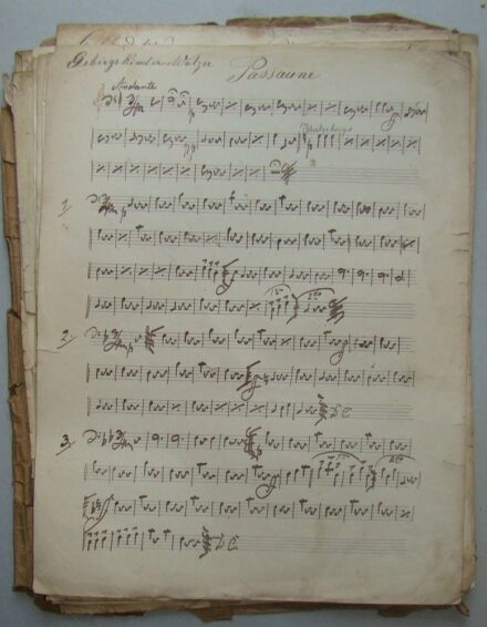 58-1548 1895 Kézzel írt kottalapok