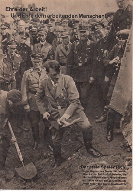 58-187 1933. Ehre der Arbeit! / Birodalmi munkásújság az autópálya építéséről