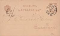 58-717 1891 2kr levelezőlap "SOPRON" - "HEGERSBACH"