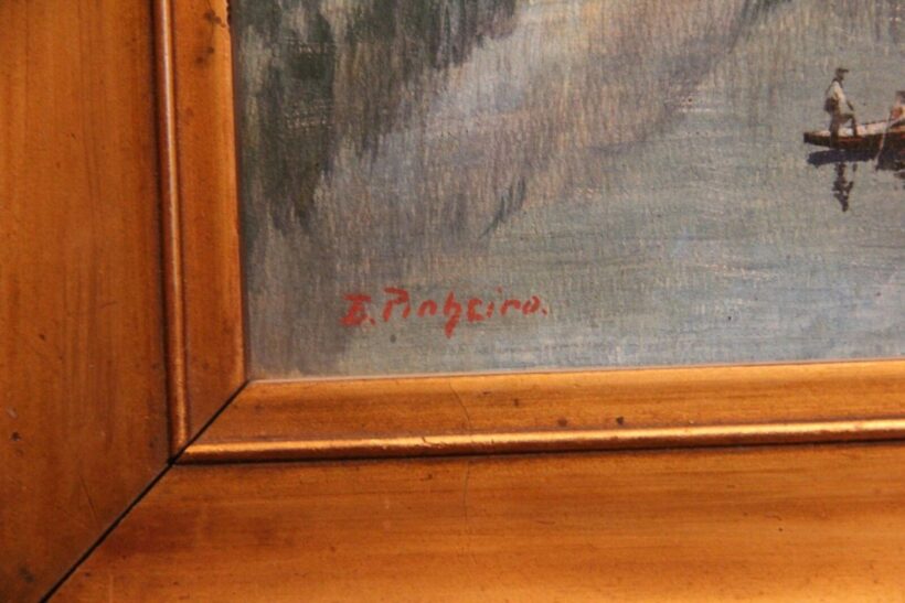 E. Pinheiro szignóval - Hegyi tó - Image 2