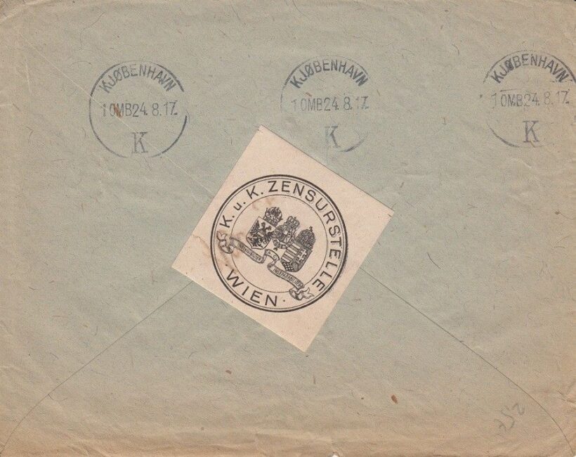 59-1223 1917. Cenzurált levélboríték - Image 2