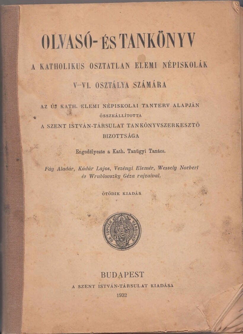59-14471932 Olvasó-és Tankönyv V-VI. osztályosok részére