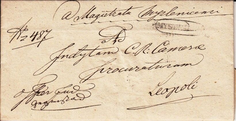 60-1241 1837 Portós levél "LEOPOLI"/ tartalommal - Image 2