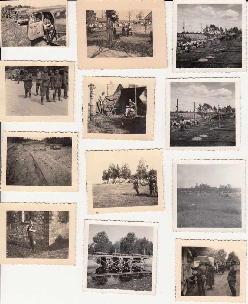 60-1255 1941 12 db német II. világháborus fotók a Lengyel harctérről