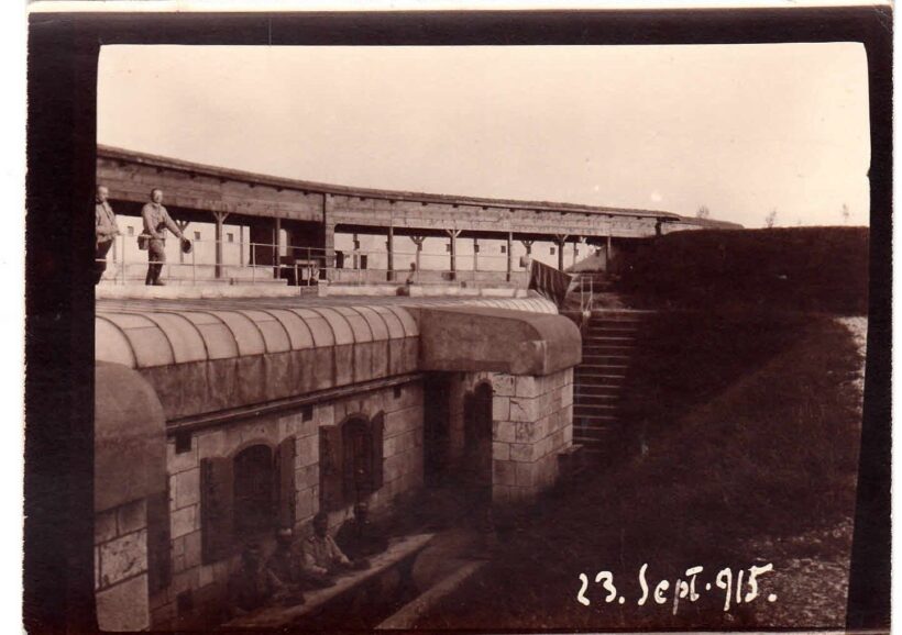 60-1636 1915 Katonai erőd 12x9cm