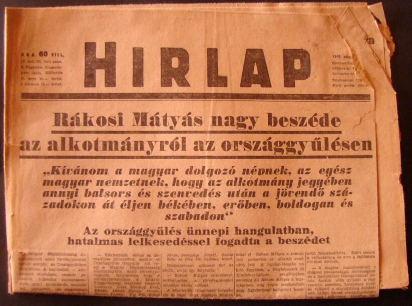 61-1672  1949 Hirlap. a Független Kisgazdapárt lapja