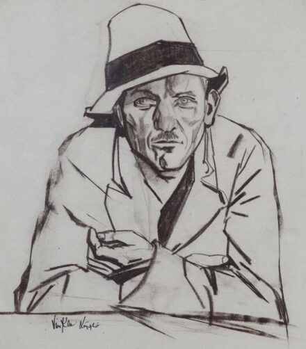 Vinkler László (1912-1980): Kalapos férfi