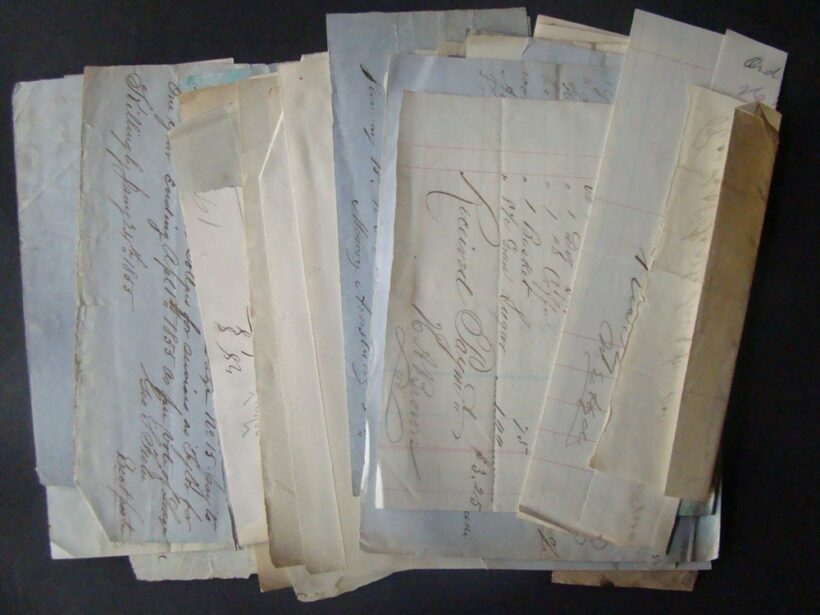 62-1689 1870-80 kb 50db cédula(pl: számla, nyugták) a Szabad Köműves társaságtól