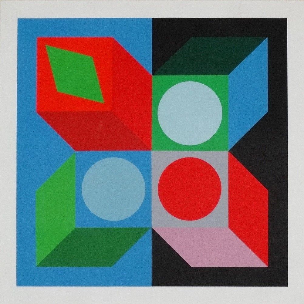 Vasarely, Victor (1906- 1997): Kompozíció