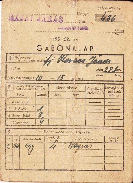 63-998 1950/51 2 db Gabona lap