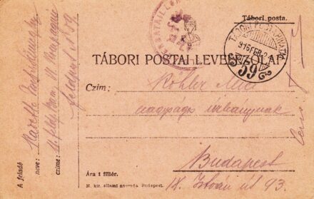 63-1166 1916 Tábori postai levelezőlap