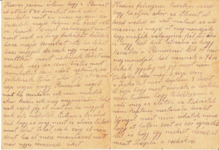 63-981 1917. Levél egy újonnan bevonuló katonától ! Érdekes tartalommal
