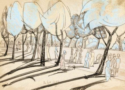 Scheiber Hugó Parkban (Városliget), 1930 körül