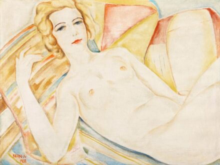Kern Andor Art deco akt pamlagon, 1933