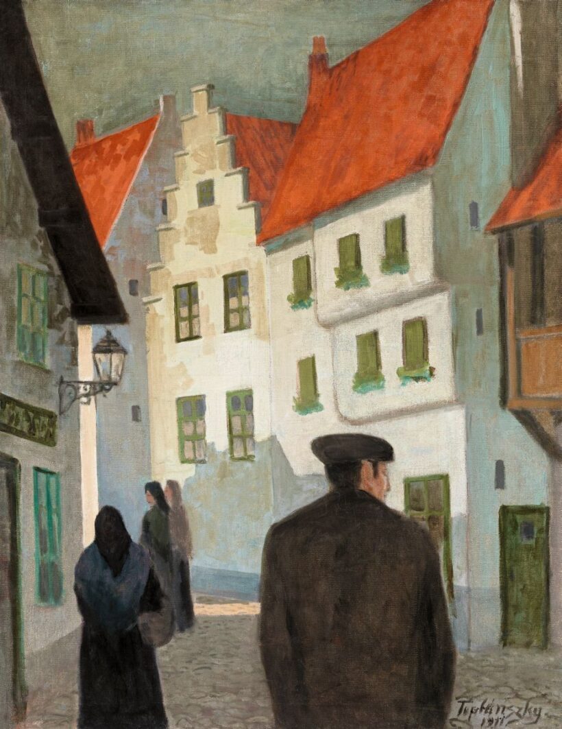 Teplánszky Sándor Német város (Délutáni séta), 1911