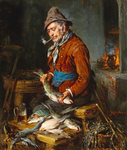 Kern Hermann Egy korsó sör (Konyhában)