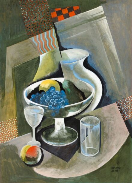 Kádár Béla Műtermi csendélet (Síkok, formák ritmusa), 1930-as évek
