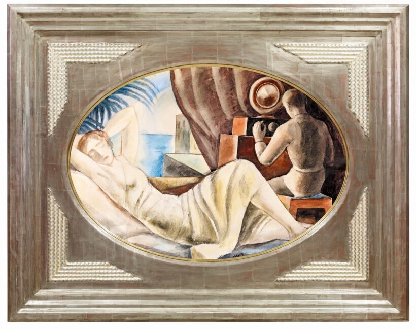 Gábor Jenő A rádió hőskora (Art deco jelenet), 1920-as évek eleje