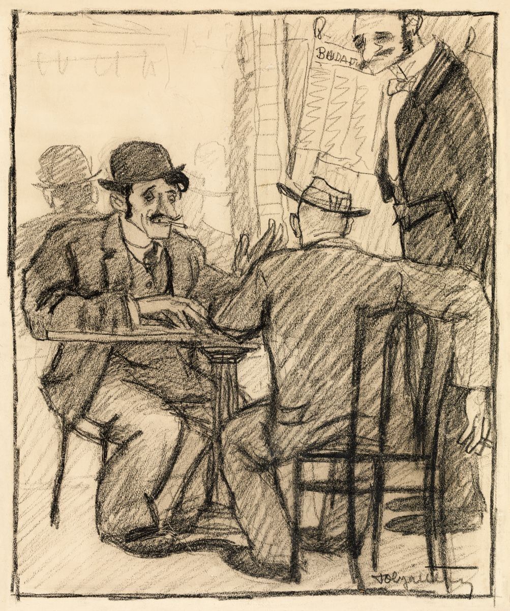 Pólya Tibor Budapesti kávéház, 1905 körül