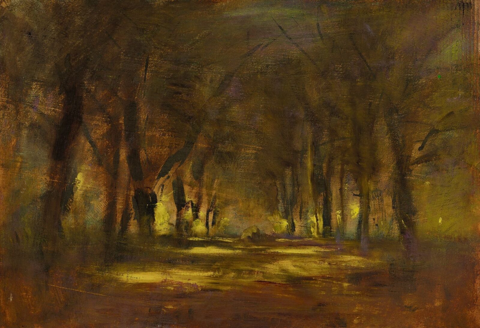 Mednyánszky László Napfényes fasor a kastélyparkban, 1910-es évek