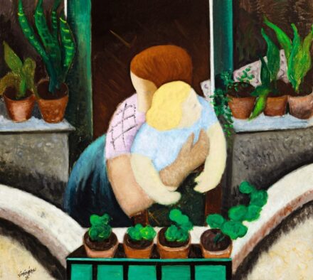 Vörös Géza Anyai ölelés (Erkély), 1936
