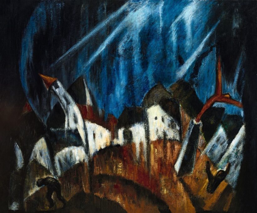 Schadl János Falu viharban, 1922